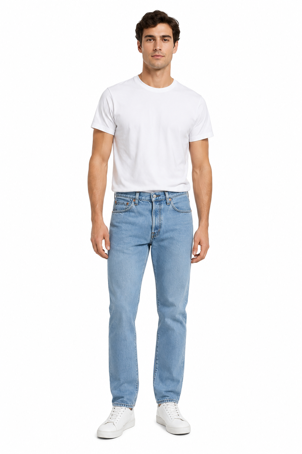 Levi’s 501 Original Fit Men’s Jeans Light Blue Wash Button Fly Denim