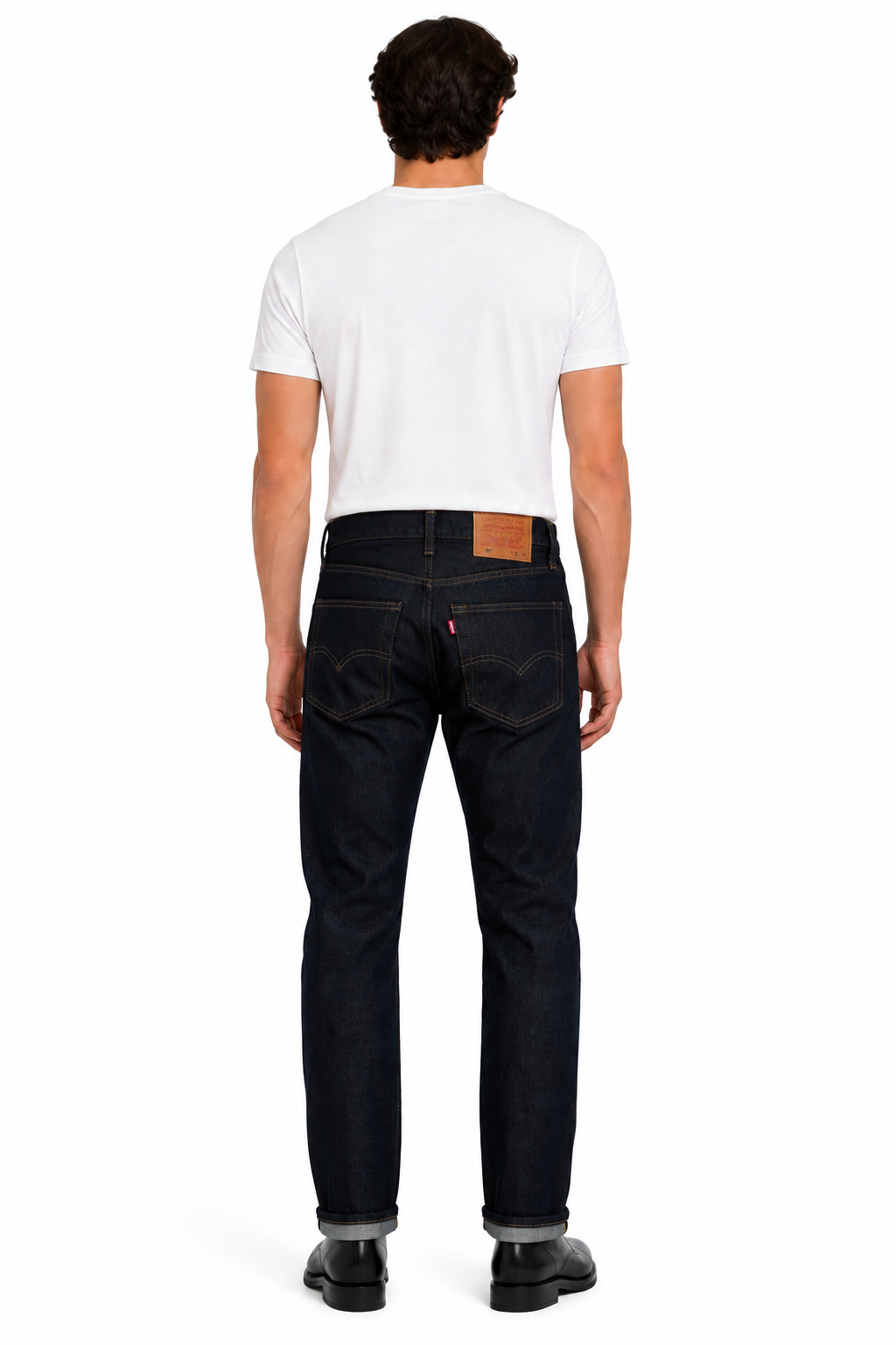 Levi’s 501 Selvedge Denim Jeans – Dark Indigo Blue – Straight Fit