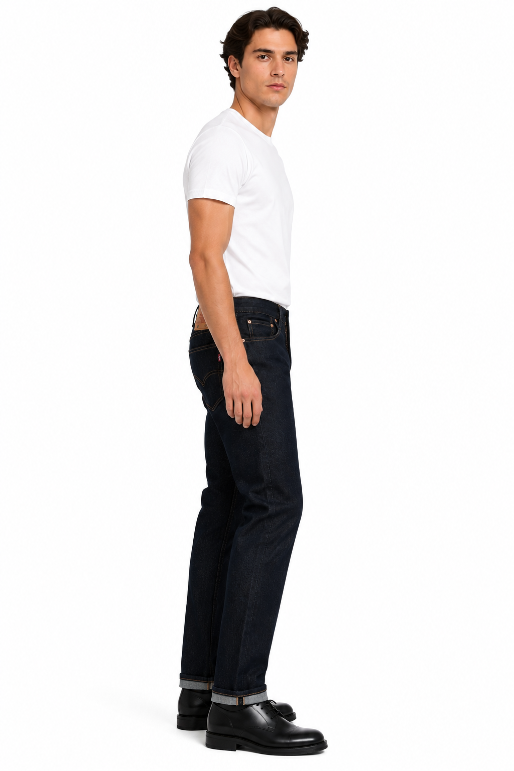 Levi’s 501 Selvedge Denim Jeans – Dark Indigo Blue – Straight Fit