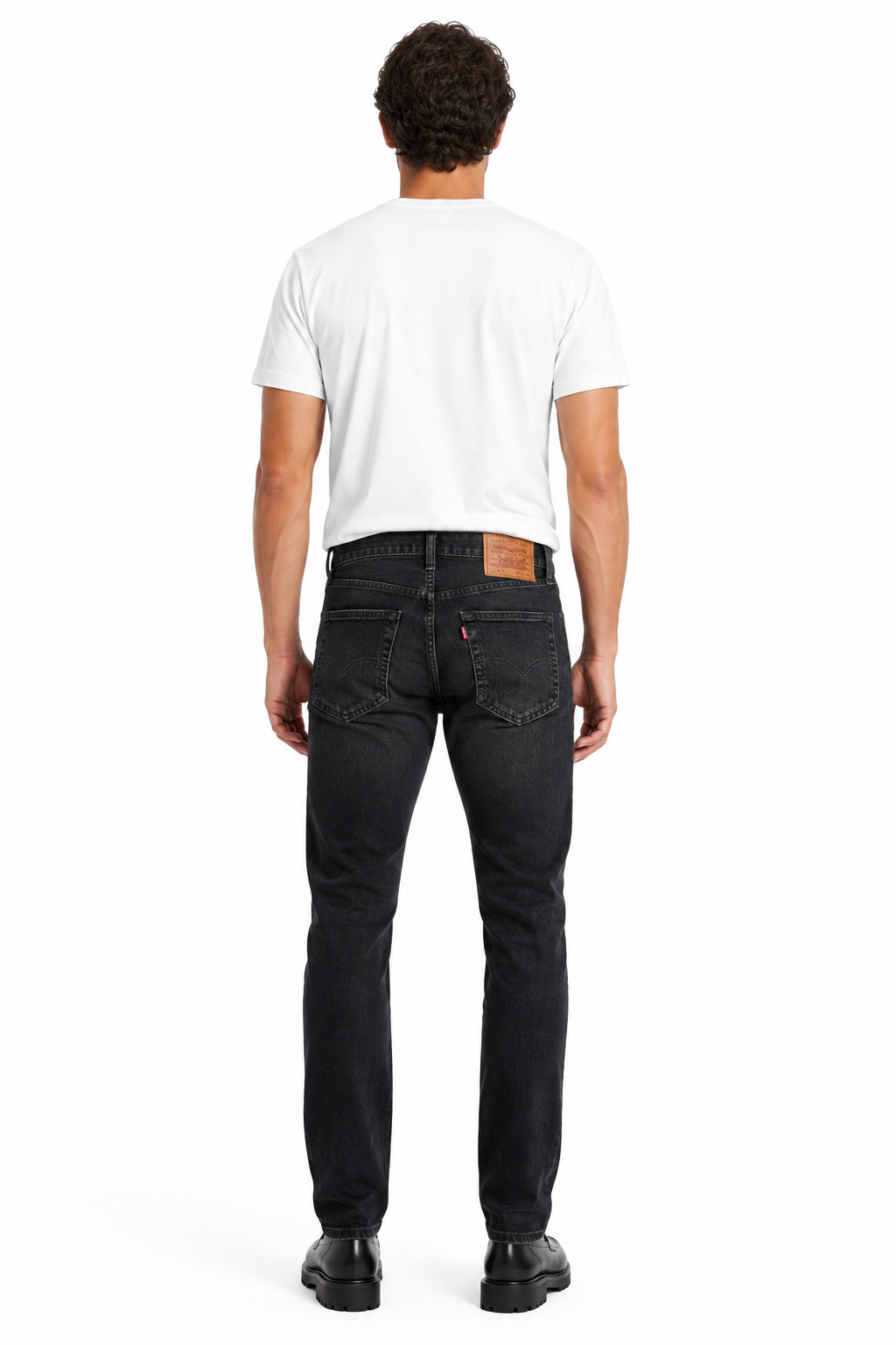 Levi’s 511™ Slim Fit Jeans Men’s Washed Black Stretch Denim with  Whiskering Effect