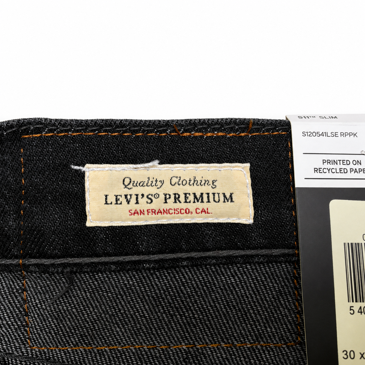 Levi’s 511™ Slim Fit Jeans Men’s Washed Black Stretch Denim with  Whiskering Effect